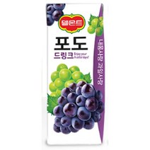 칠성 탕비실 손님대접 가족간식 델몬트 드링크 포도 주스 과즙음료 과일주스 생과일 190ML 48개, 14세트