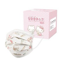 프로월드컵 키즈 헬로키티 러블리 마스크 초소형, 1개입, 100매입, 화이트(러블리)