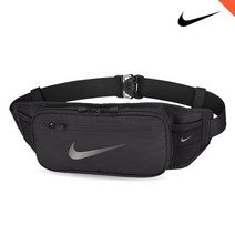 나이키골프 나이키 러닝 달리기 힙색 반사로고 허리 어깨 가방 CV1115, 블랙