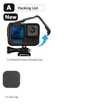 고프로호환하우징 방수케이스Vamson-GoPro 11 10 용 보호 프레임 케이스 GoPro Hero 9 블랙 액션 카메라용, 01 A