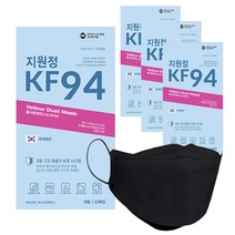 크린에어블루투방역마스크(KF94), 4개, 블랙, 25매입