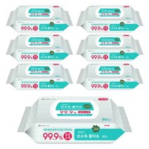 유한킴벌리 그린핑거 손소독 물티슈 210매, 콤보(30매 캡 x 3개 + 휴대용 20매 x 6개)