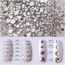 대용량 크리스탈스톤 세트 사이즈믹스 1440EA, #1 크리스탈, 1세트