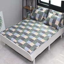 부드럽고 위생적인 사계절 침대 패드, 110X200 패드 SS 사이즈, 눈꽃송이, 다크그레이