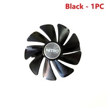 쿨링팬 컴퓨터팬 95mm cf1015h12d dc 12v 쿨러 cpu 팬 교체 사파이어 radeon nitro rx470 rx480 rx570 4g rx 580 8gb 그래픽, 블랙 1 개