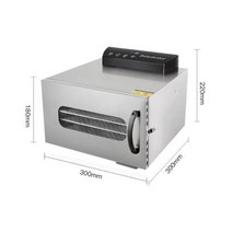 음식짤순 오이지 음식 탈수기 건조기 6 쟁반 스테인레스 스틸 건조 식품 과일 야채 허브 고기 기계 110V 220V, 없음