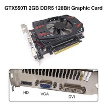 그래픽 카드 GTX750 128bit 2GB GDDR5 비디오 카드 PCIExpress 30 HDMI 호환 GA DI HD 비디오 카드 데스크탑 컴퓨터 카드 용, CHINA_GTX550TI 2GB