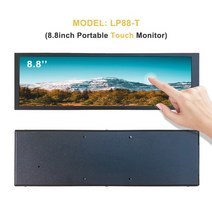 노트북 모니터 휴대용 보조 티비 사무용 캠핑용 tv 8 8 인치 와이드 터치 바 92, 터치 LCD 모니터