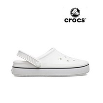 최신제품 크록스 크록밴드 클린 오프코트 클로그 화이트 208371-100