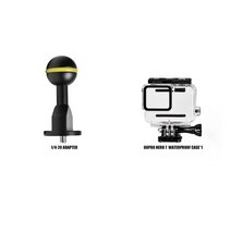 무료 배송Seafrogs 사진 장비 GoPro Hero 용 액세서리 7 8 9 10 수중 방수 카메라 하우징 트레이 연결 어댑, 08 7