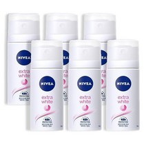 니베아 엑스트라 화이트 35ml 휴대용 데오드란트 스프레이, 6개