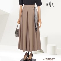 윈(une)[스카프SET]유니크맞주름와이드팬츠