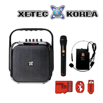 EV-7800S 100W 충전식 휴대용 앰프스피커 무선(핸드/헤드마이크)포함 고출력 강의 강연 연설 블루투스스피커 휴대노래방 학교장터 나라장터 등록제품, 핸드마이크+헤드마이크