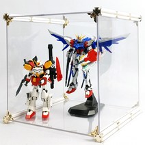 엠블럭스페셜 X3타입 1칸형(앞/뒤덮개포함) 피규어장식장 건담진열장 레고진열장 장난감보관함 드래곤볼피규어진열장 건담장식장 레고수납장, 05.스페셜X3타입 1칸형(프리미엄형 흰색+골드)