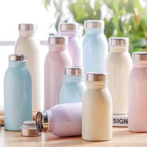 오슬로 안새는 멜로우 우유병모양 미니텀블러 휴대용 어린이 보온병 스텐 물병, 260ml/민트