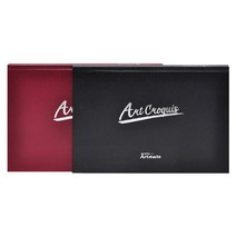 [아트메이트] 크로키북 양장제본 80매 105g (A4 B5), 구분:[6476940]B5/레드