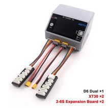 NiMH 1800 mah 리튬 이온 배터리 충전기 LiHv1-6S 스마트, D6 Dual Grey XT30