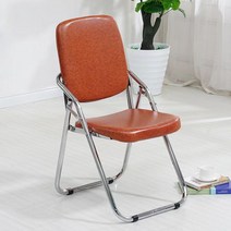 설치 면제 접이식 의자 가정용 인테리어의자 사무용 의자 강습의자, 브라운