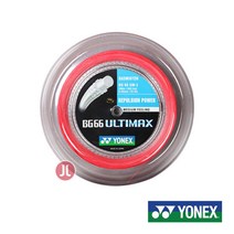 요넥스 ULTIMAX 배드민턴 스트링 BG66, RED