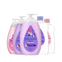 존슨즈 베드타임 로션 500mL x2개 외 (옵션), 콘스탄치 파우더 200g x3개