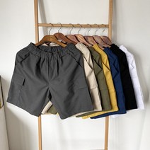 구스마켓 남성용 린넨 카고 밴딩 반바지 [M~3XL]