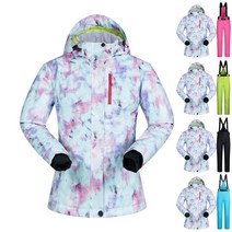 화이트 여성 스키복 스키장 보드복