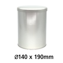 원형 R095 UV 인쇄 가능 은색 틴케이스 틴케이스 깡통 제관 깡통케이스 금속포장 필통 틴캔 철캔 포장용기 굿즈 인쇄, 1개