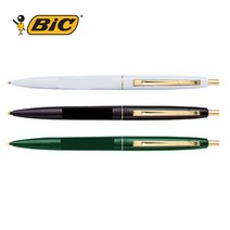 빅 클릭 골드 볼펜 1.0mm 노크형, 백색 1.0mm(흑색심)