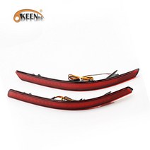 기아 OPTIMA K5에 대 한 2PCS 2011 2012 2013 LED 후면 가드 반사판 미등 경고 중지 테일 안개 램프 방수, Two Functions|CHINA|Red