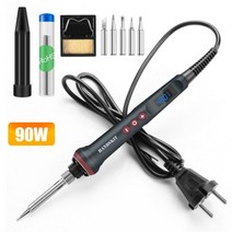 200W 전기 납땜 인두 디지털 온도 조정 자동 수면 내부 열 세라믹 난방 전자 용접 도구, CHINA, US Plug 110V, 90W Kit