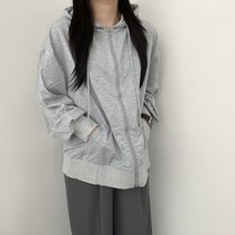 VANANA2 여성 캐주얼 데일리 소장템 오버핏 박스 후드 집업 3color