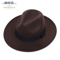 남자페도라 중정모자 남자 중절모 카우보이 무대 모자