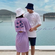 커플 시밀러룩 비치웨어 허니문 신혼여행 휴양지룩 OP18726F