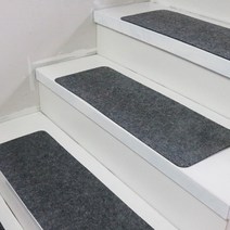 쿠션 계단매트 미끄럼방지 계단 강력 부착식, 1, 계단매트 76(브라운)