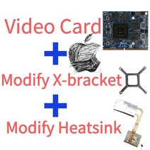 컴퓨터그래픽 카드Quadro K2100M iMac A1311 HD6970m 업그레이드 노트북 그래픽 비디오 카드 N15P-Q3-A1 0G, Card X-brkt Heatsink