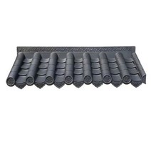 110x40cm 플라스틱 기와 집 인테리어 자재 처마 담장 전통 한옥 옛날 전원주택, 경량 기와
