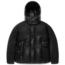 비바스튜디오 가죽 숏 BIG 퍼프ER 블랙