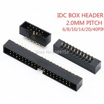 10Pcs DC3 2.0mm 피치 스트레이트 핀 수 IDC 커넥터 6P 8P 10P 12P 14P 16P 18P 20P 24P 26P 40P, 09 2X15 30PIN
