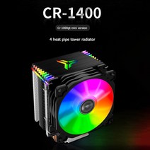 공냉 cpu 저소음 쿨러 수냉식열교환기 Jonsbo CR1400 PWM 4Pin 12V PC LED 팬 냉각 RGB 4 히트 파이프 CPU 쿨러 컴퓨터 라디에이터 Intel, 협력사