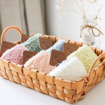 아크릴수세미실 눈꽃 위빙실 1mm 화이트 마크라메