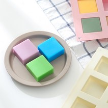 셀프 수제 비누만들기 천연비누 제작 실리콘 사각틀 모스큐브 몰드 양초 공방 DIY, 비누만들기틀
