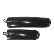 2Pcs 접이식 자전거 흙받이 진흙 가드 전면 후면 펜더 사이클링 부품, 다중, 플라스틱, 블랙 14인치