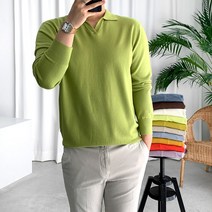 룩플레인 부드럽고 세련된 캐시 오픈 카라 니트 15color