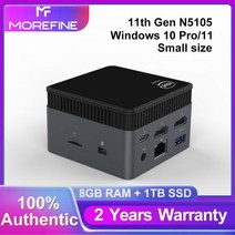 스틱PC 초 미니 PC MINIPC 안드로이드 피시 MOREFINE-M6S 게이밍 컴퓨터 인텔 N5105 8G LPDDR4 128GB 256GB Window10 pro 4K 6, EU, 8G 64GB
