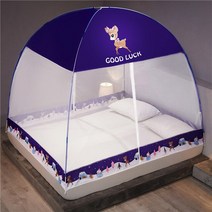 몽골게르텐트 대형 싱글 더블 침대 모기장 무료 설치 암호화 메쉬 캐노피 커튼 버그 방지 텐트 룸 장식, 13 18_02 150x200cm