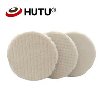 hutu 5 inch Japan 울 폴리싱 패드 바디 폴리싱 울 휠 for car polisher wool scouring pad polish for car, 베벨 3pcs 혼합, 양모 휠