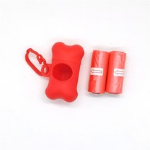 마이펫 반려용품 개 쓰레기 봉투 450 애완 동물 무향 야외 캐리어 홀더 디스펜서 청소 픽업 도구 애완 미용 가방 여자친구, 05 30rolls solid Red