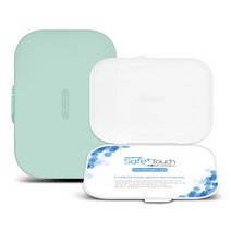 한스마레 마스크 보관 케이스 휴대용 항균 파우치, 1개, 민트