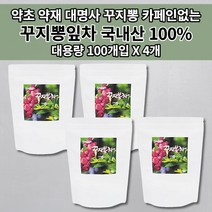 꾸지뽕잎 추출물 구지뽕 꾸지뽕 뿌리 열매 잎 뽕잎 줄기 꾸지뽕잎차 약초 약재 암 나무 껍질 효능 국산 국내산 침출차 대용량 건강 좋은 카페인없는 차 티 티백 100개입, 4개