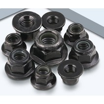 2-50pcs M3 M4 M5 M6 M8 M10 M12 검정 304 A2-70 스테인레스 스틸 육각 플랜지 나일론 삽입 잠금 너트 자동 Nylock Locknut, [01] M8  5pcs, [01] black carbon steel